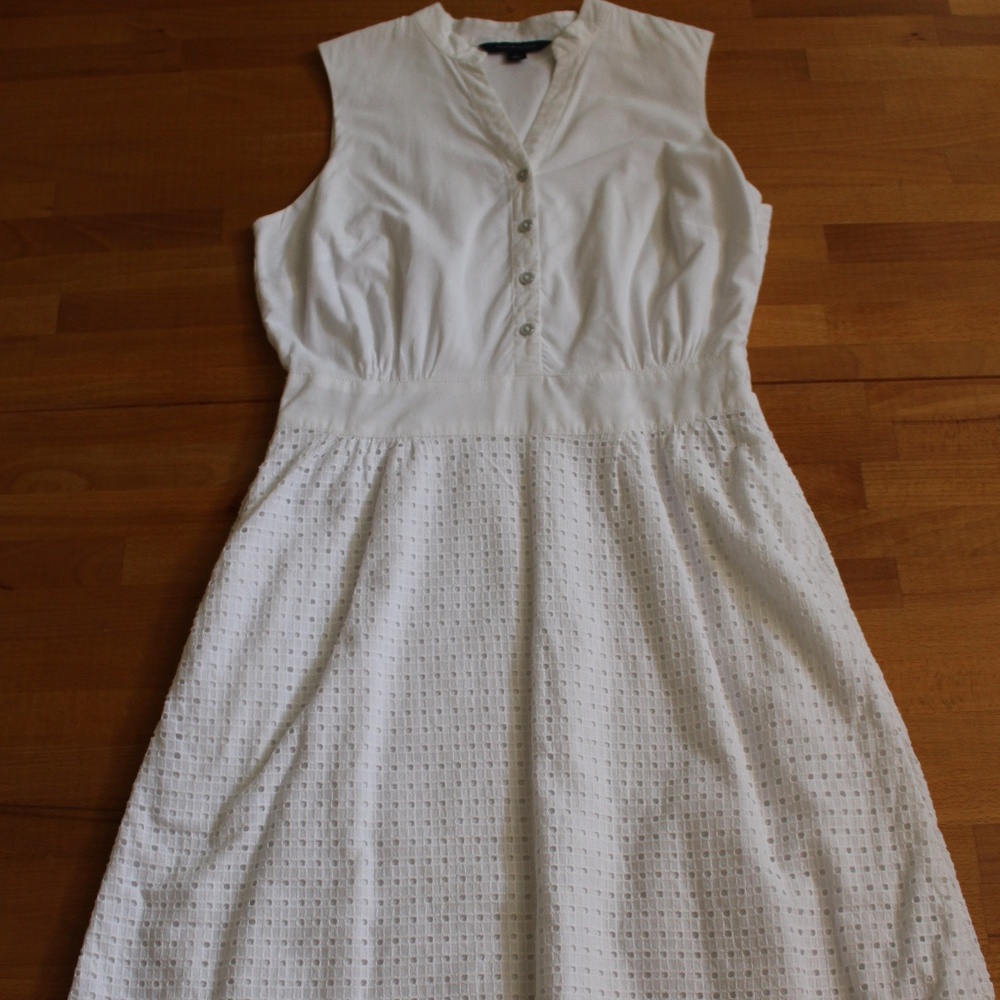 Tommy Hilfiger White Eyelet Dress